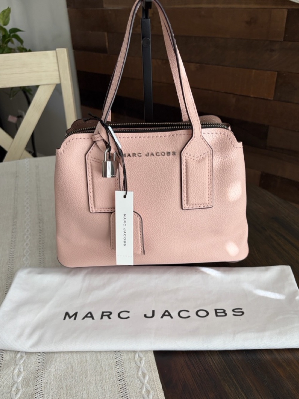 Marc Jacobs The Editor in Pebble Leather Blush Pink Satchel/Crossbody